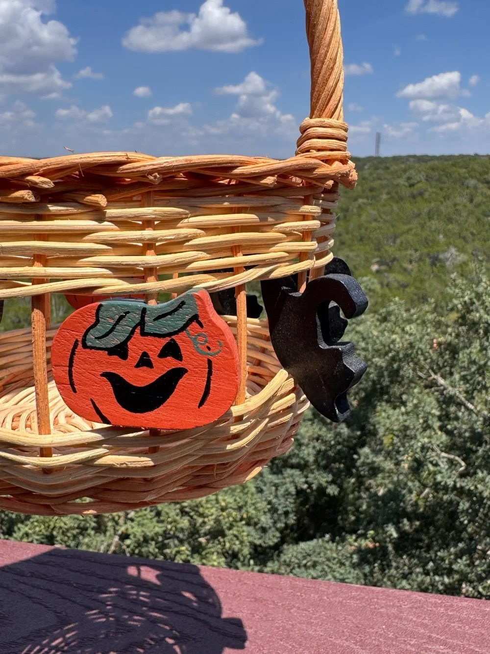 Halloween Small Wicker Basket